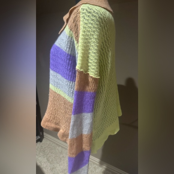 Free People Ives Cashmere Pullover Top Sz M - Picture 3 of 6